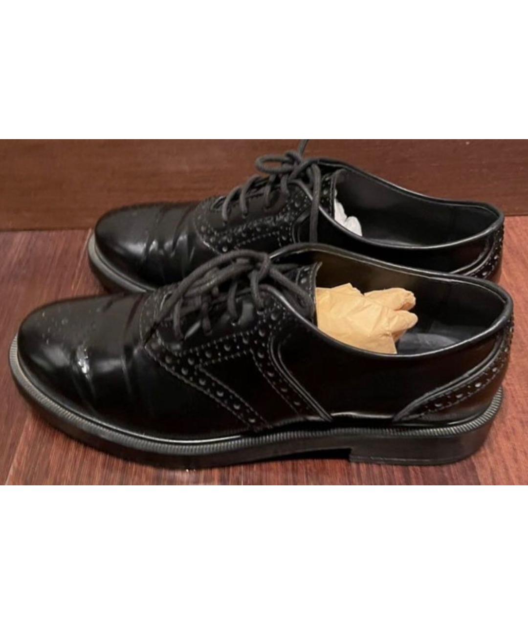 TOD'S Черные кожаные ботинки, фото 3