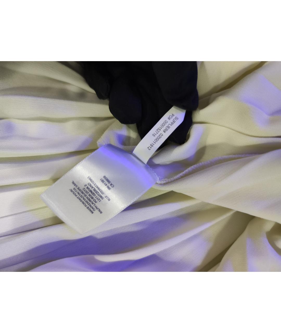 POLO RALPH LAUREN Бежевое вискозное коктейльное платье, фото 5