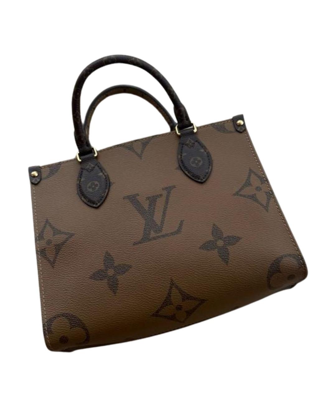 LOUIS VUITTON Коричневая сумка с короткими ручками, фото 1