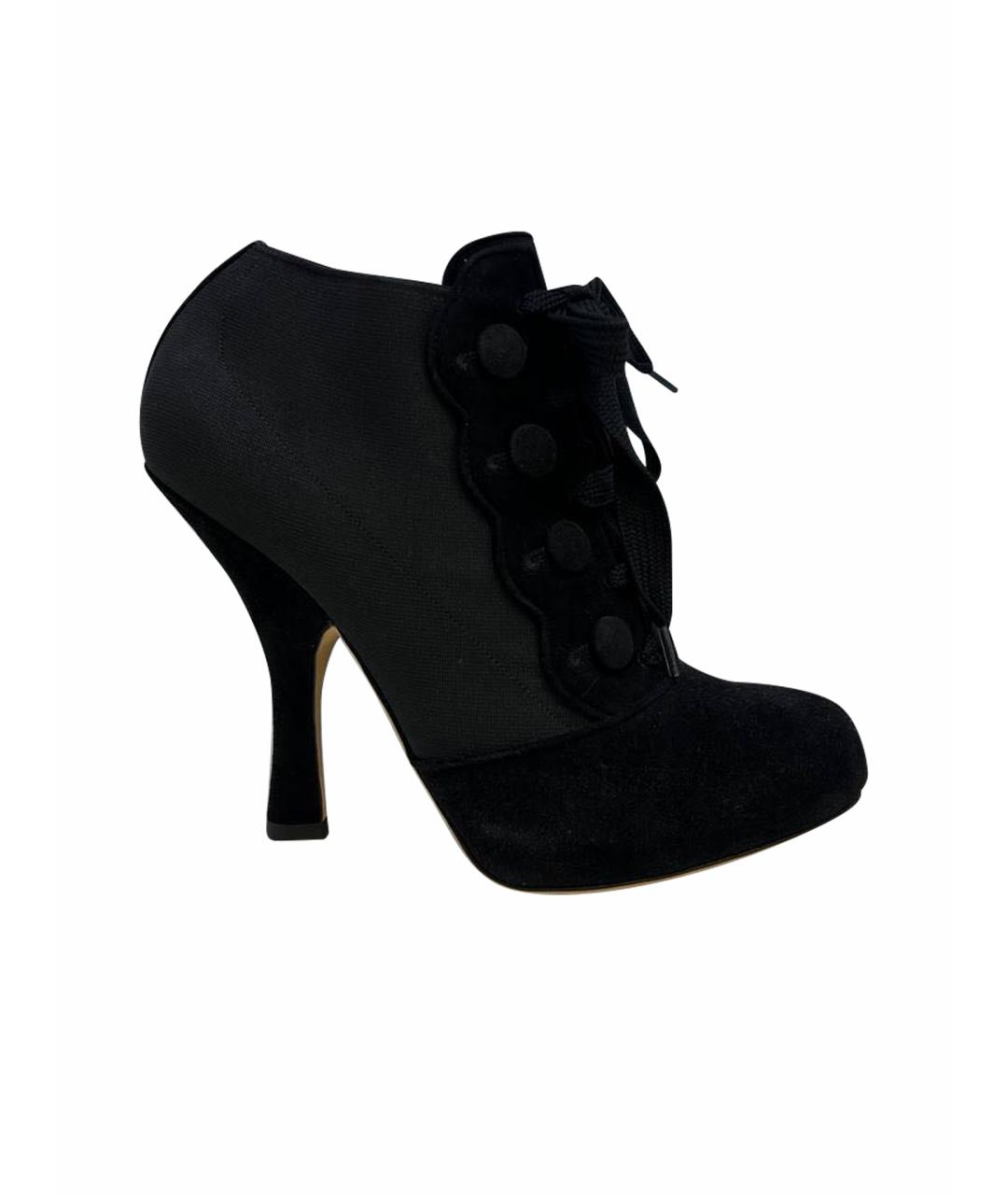 DOLCE&GABBANA Черные ботинки, фото 1