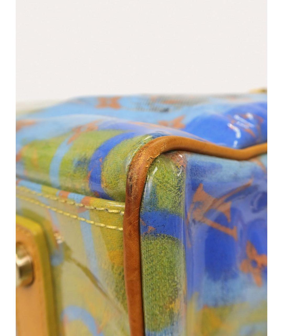 LOUIS VUITTON Желтая деним сумка с короткими ручками, фото 8