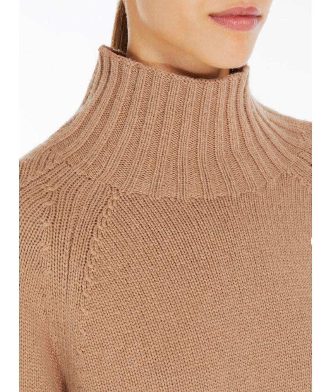 'S MAX MARA Коричневый шерстяной джемпер / свитер, фото 3