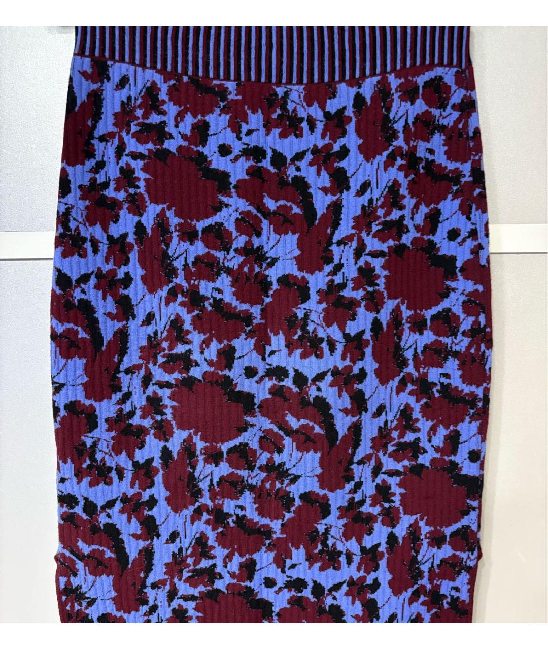 ACNE STUDIOS Синяя вискозная юбка миди, фото 8