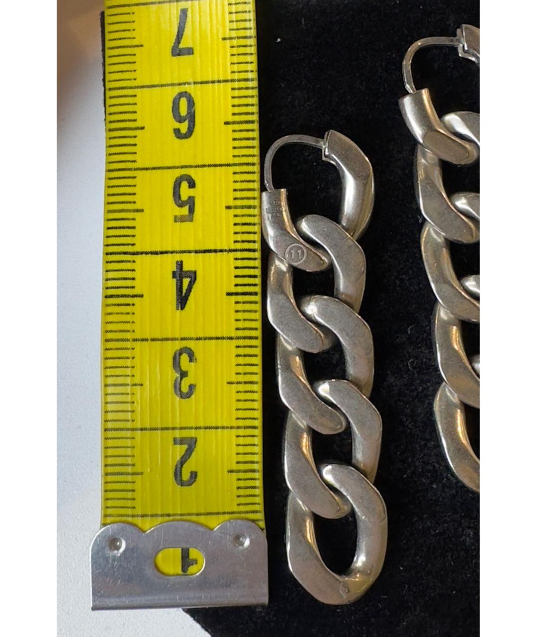 MAISON MARGIELA Серебряные серебряные серьги, фото 4