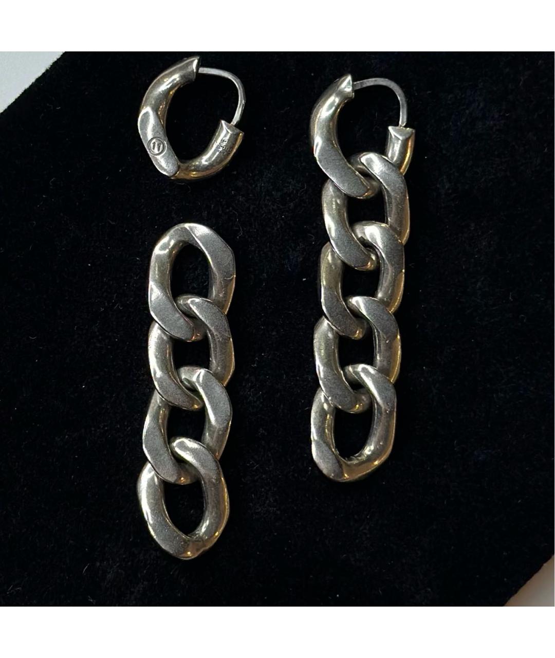 MAISON MARGIELA Серебряные серебряные серьги, фото 2