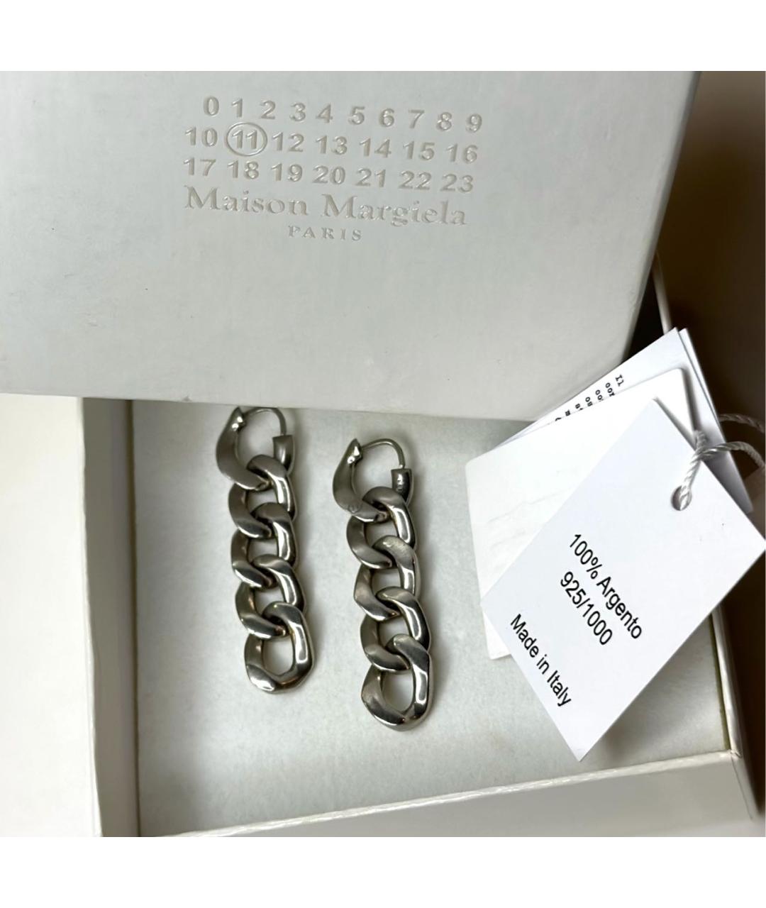 MAISON MARGIELA Серебряные серебряные серьги, фото 6