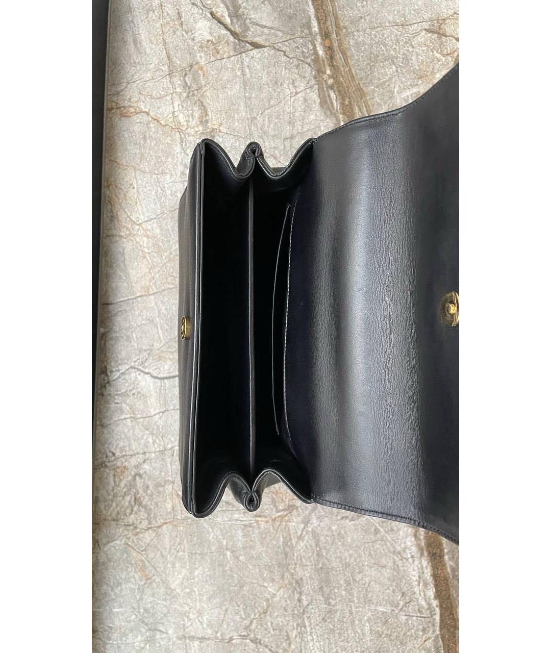 SAINT LAURENT Черная кожаная сумка через плечо, фото 4