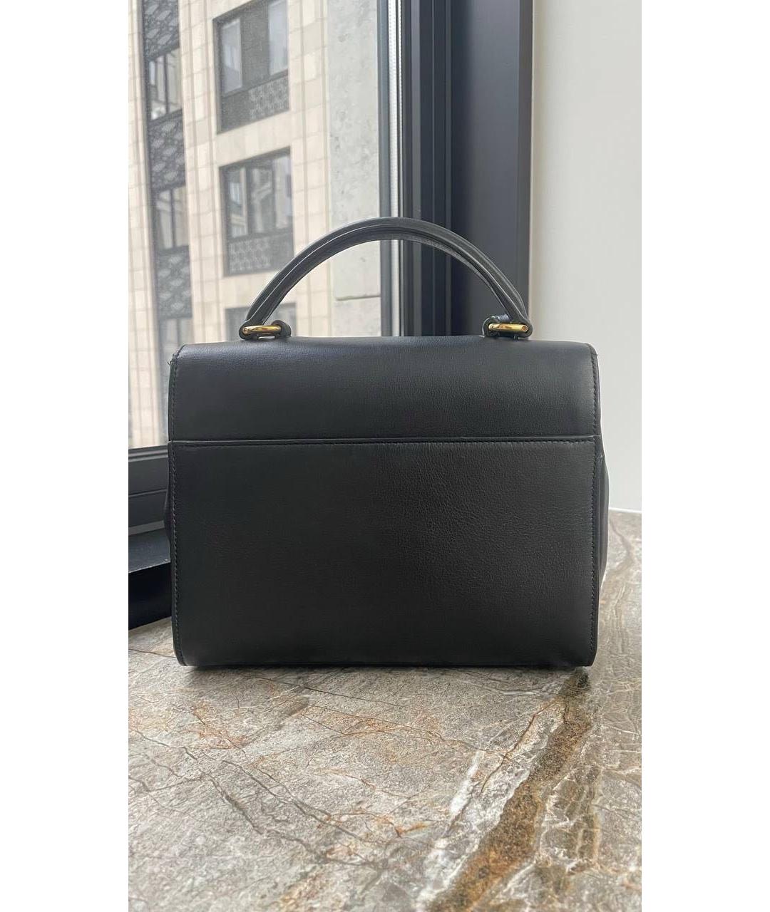 SAINT LAURENT Черная кожаная сумка через плечо, фото 3