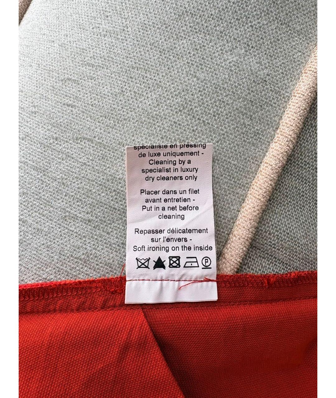 LANVIN Красное полиэстеровое коктейльное платье, фото 7