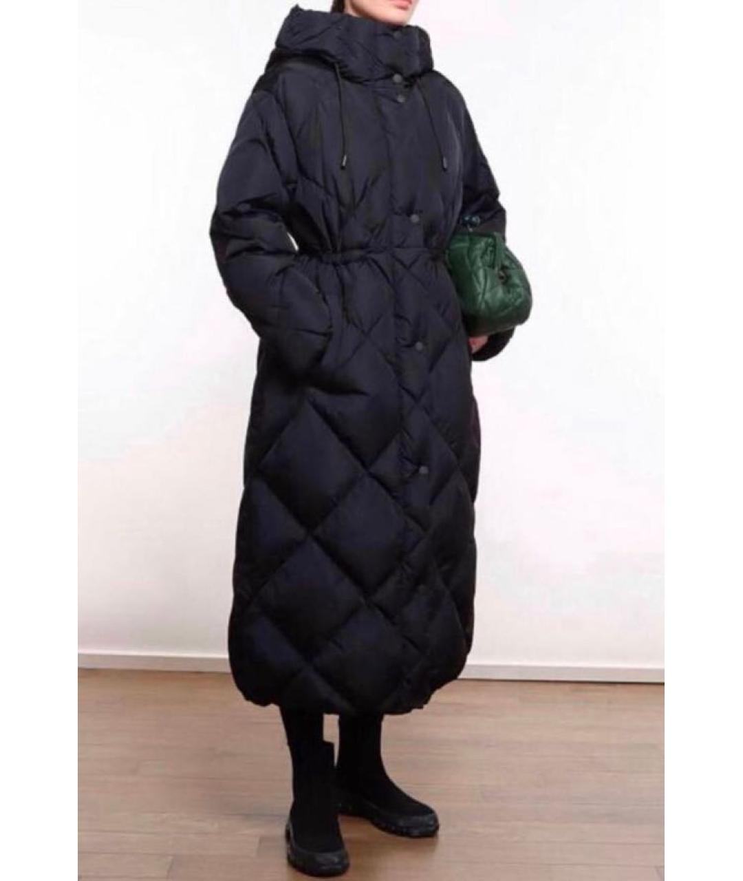 WEEKEND MAX MARA Черный полиамидовый пуховик, фото 2