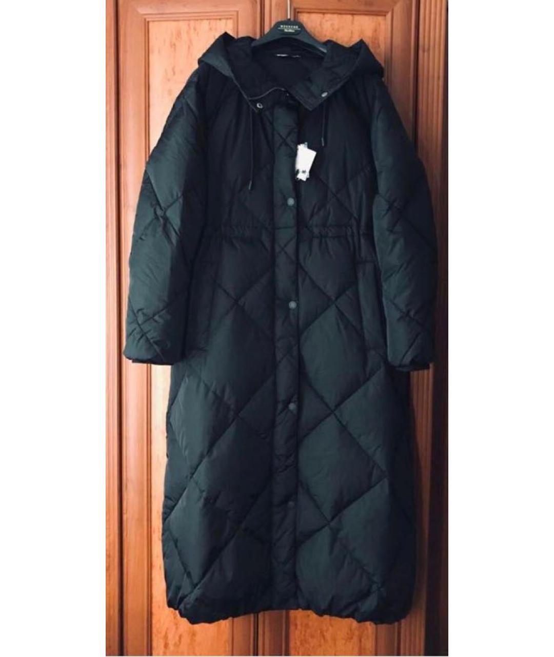 WEEKEND MAX MARA Черный полиамидовый пуховик, фото 5