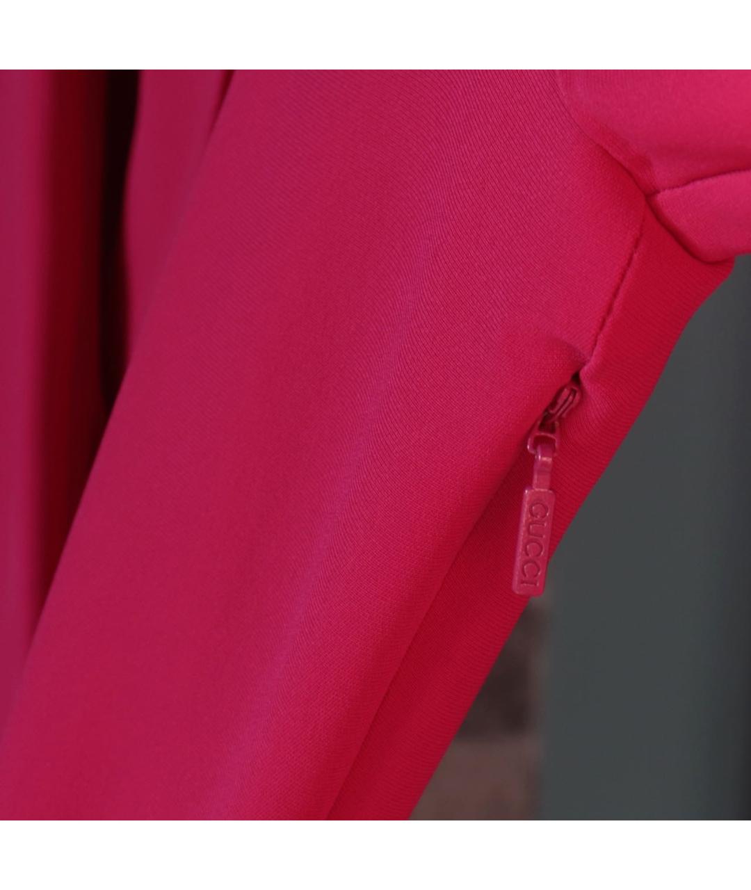 GUCCI Фуксия шелковое вечернее платье, фото 7