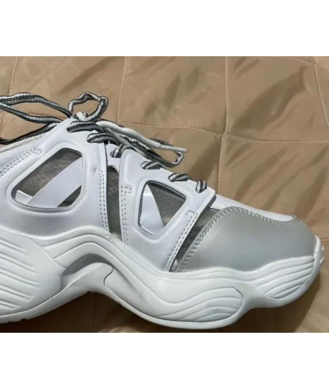 EMPORIO ARMANI Белые кожаные кроссовки, фото 2