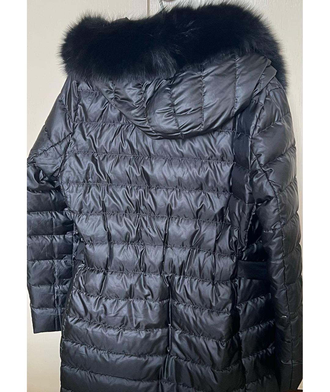 MAX MARA STUDIO Черный полиэстеровый пуховик, фото 2