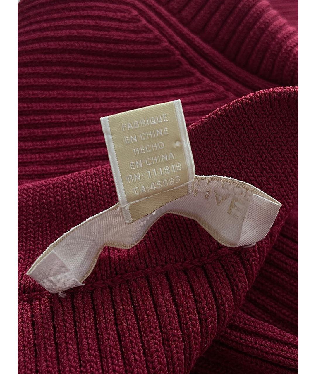 MICHAEL KORS Бордовое вискозное коктейльное платье, фото 5