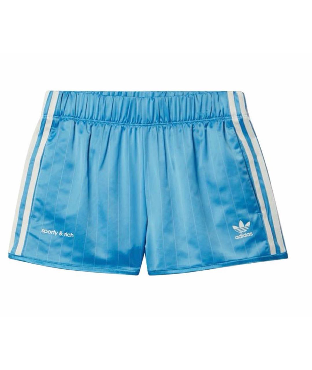 SPORTY AND RICH Голубые синтетические шорты, фото 1