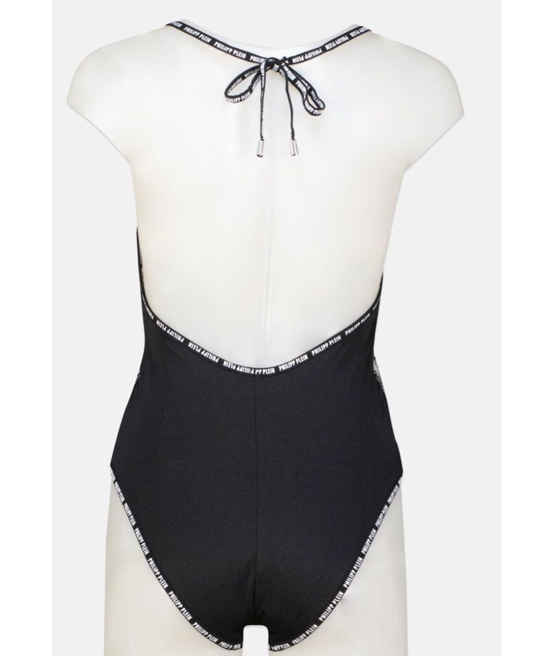 PHILIPP PLEIN Черный полиэстеровый купальник, фото 2