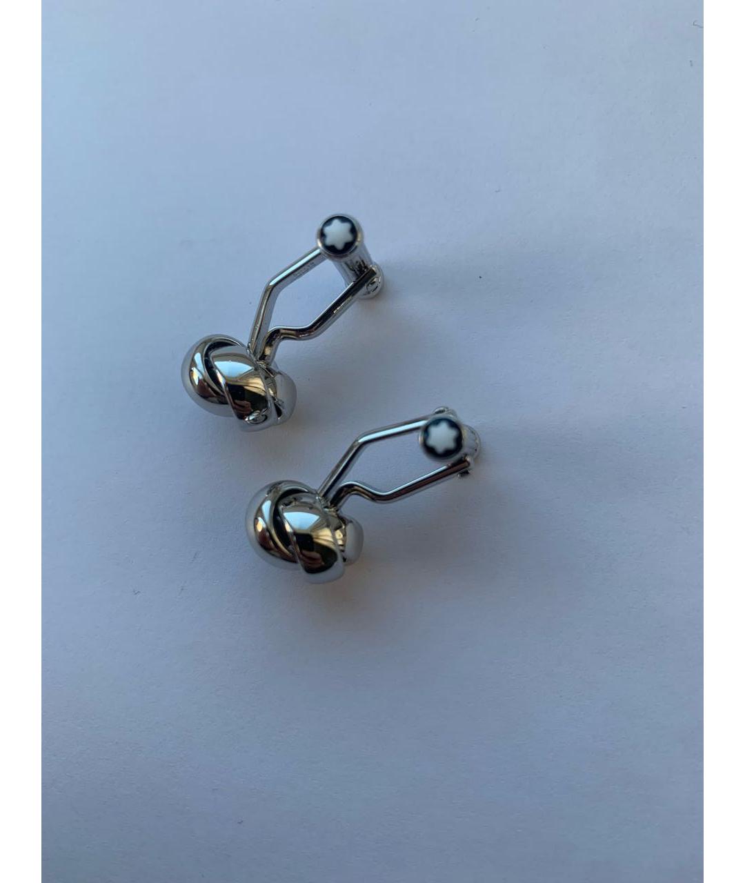 MONTBLANC Серебряные металлические запонки, фото 3