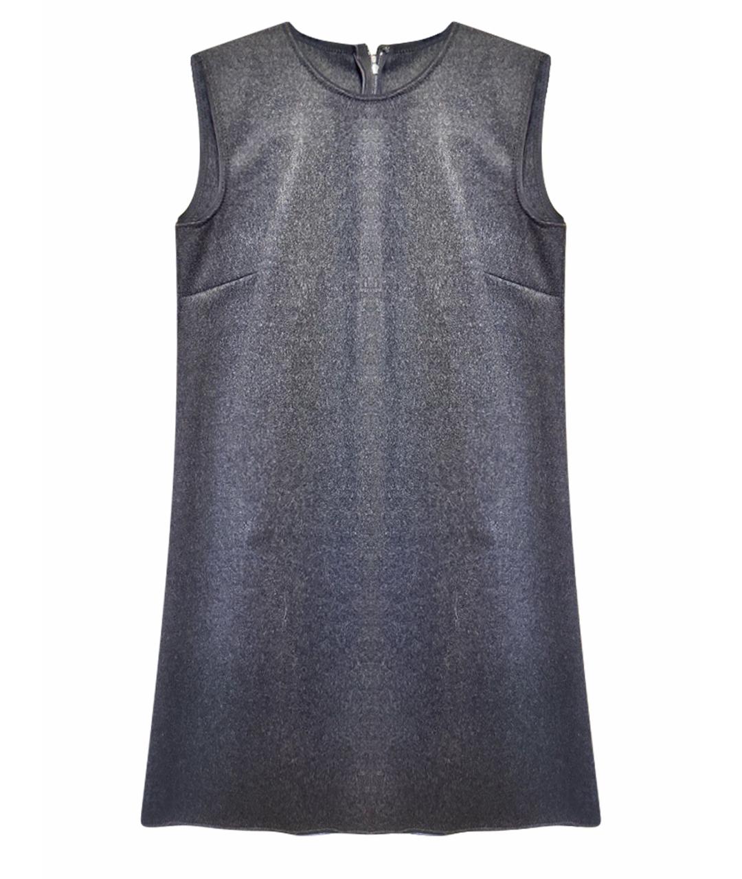 DOLCE&GABBANA Серое шерстяное повседневное платье, фото 1