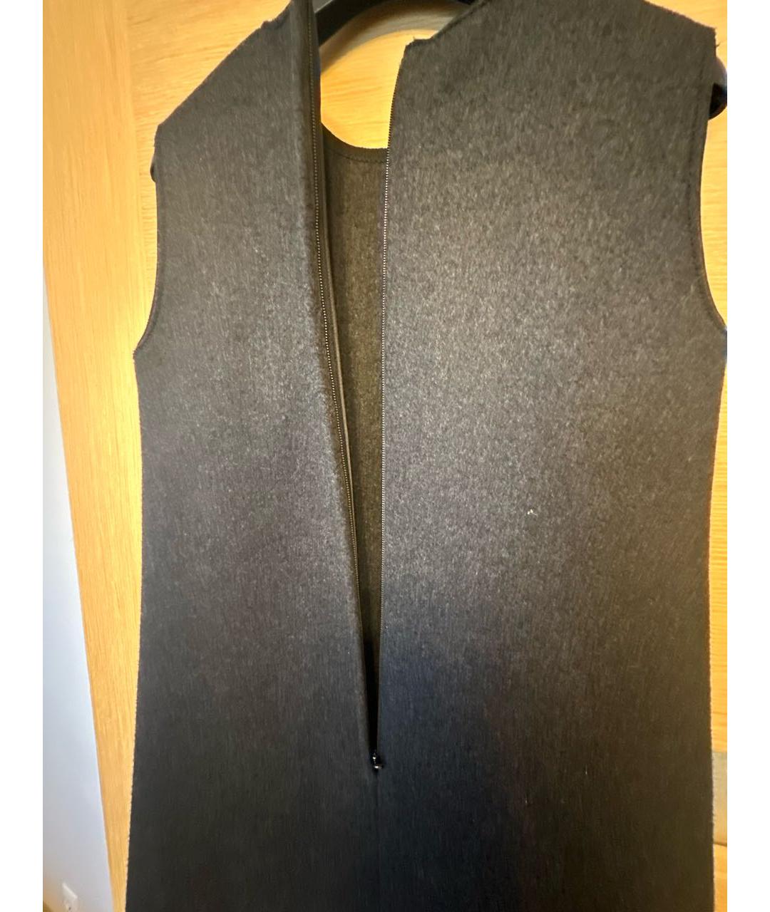 DOLCE&GABBANA Серое шерстяное повседневное платье, фото 7