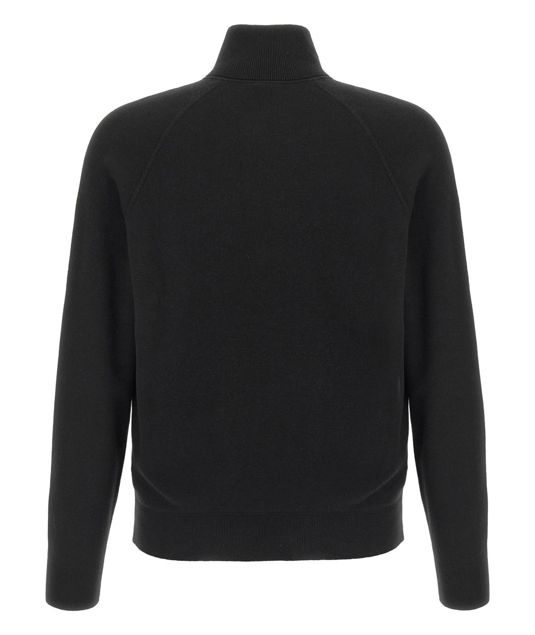 HUGO BOSS Черный хлопковый джемпер / свитер, фото 2