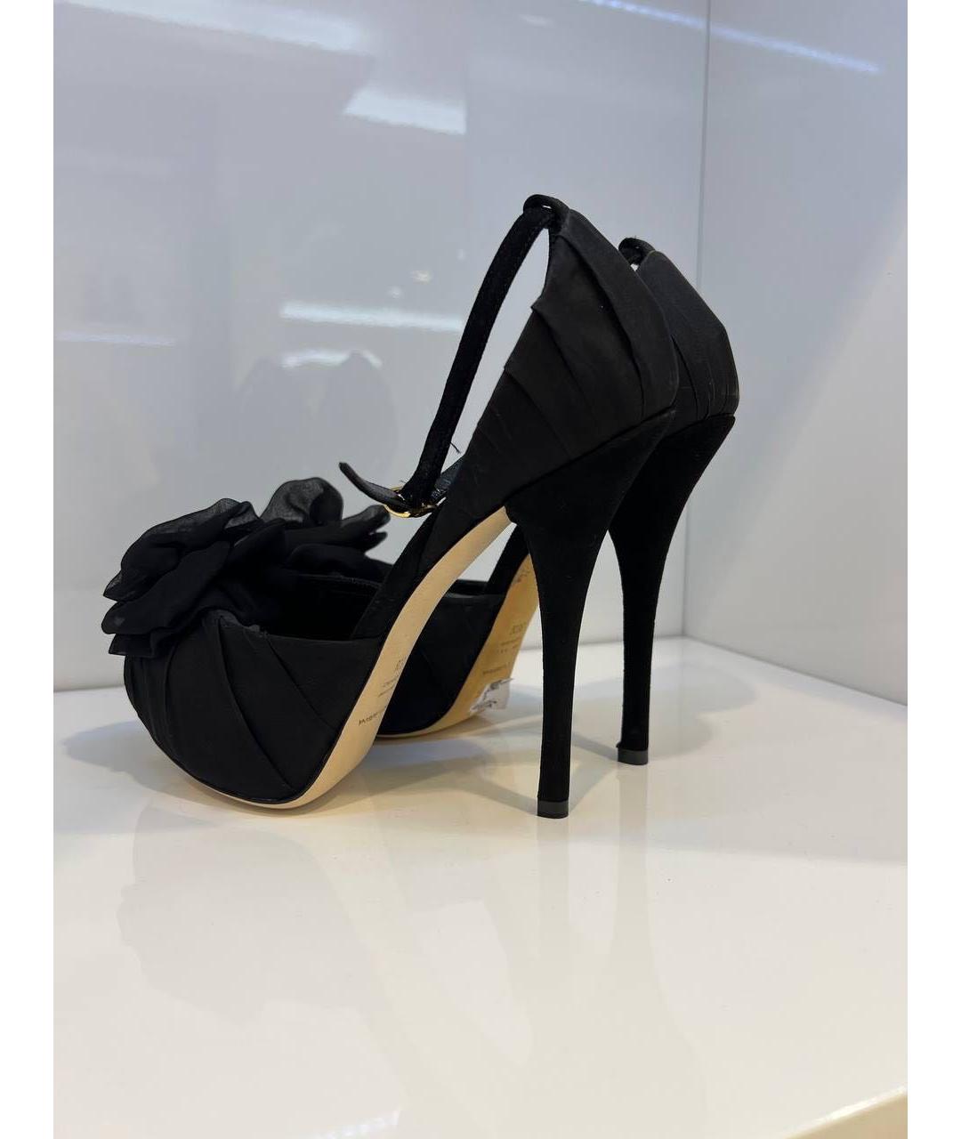 DOLCE&GABBANA Черные замшевые туфли, фото 3