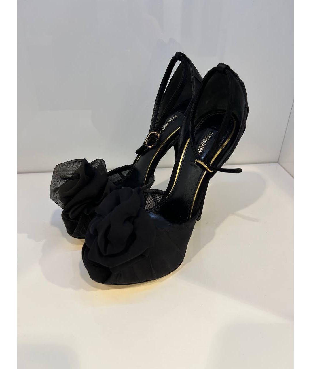 DOLCE&GABBANA Черные замшевые туфли, фото 2