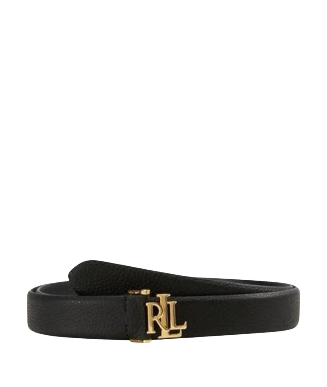 RALPH LAUREN Черный кожаный ремень, фото 6