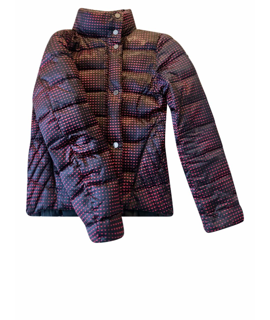 ARMANI JEANS Черный полиэстеровый пуховик, фото 1