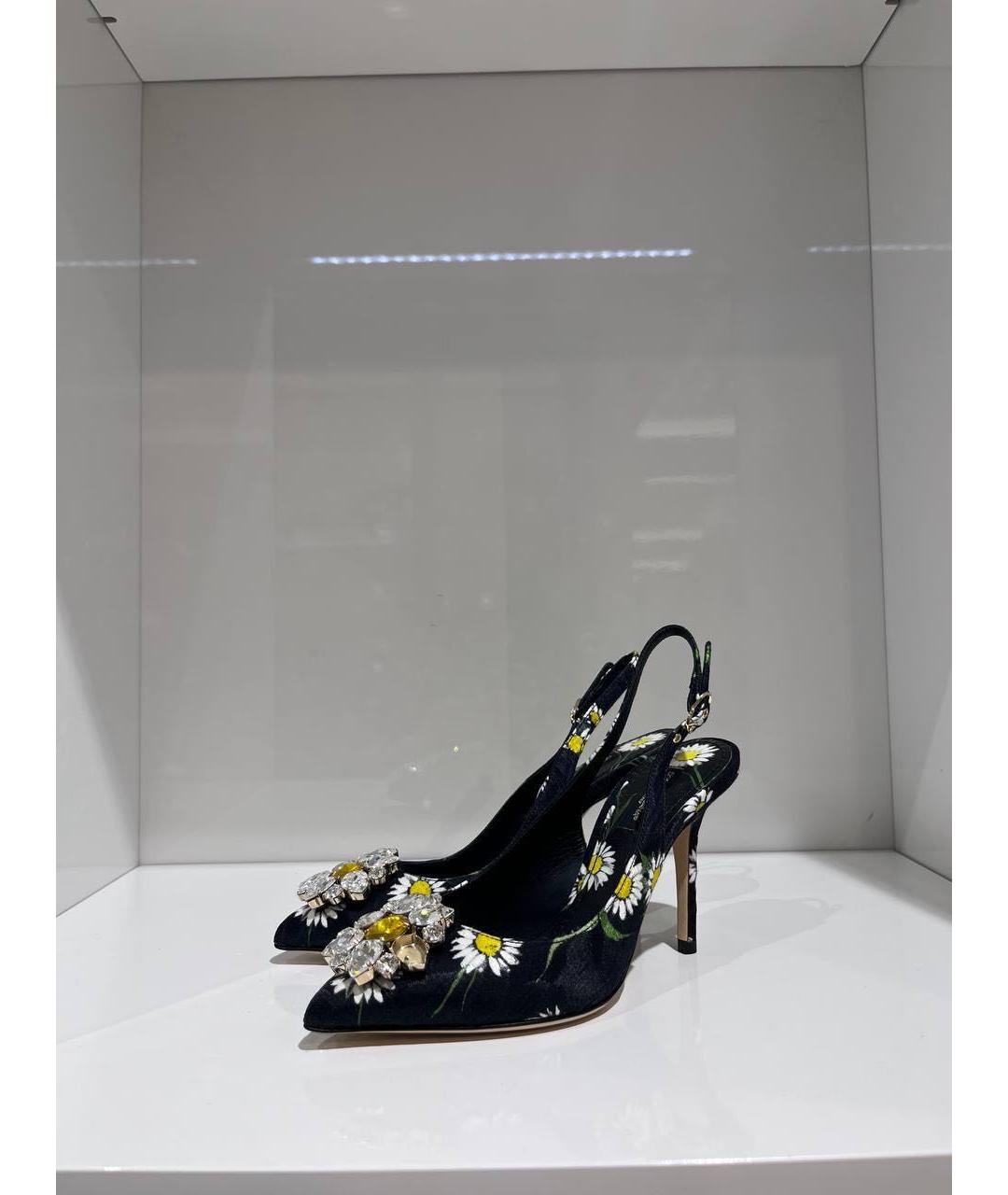 DOLCE&GABBANA Мульти текстильные туфли, фото 4