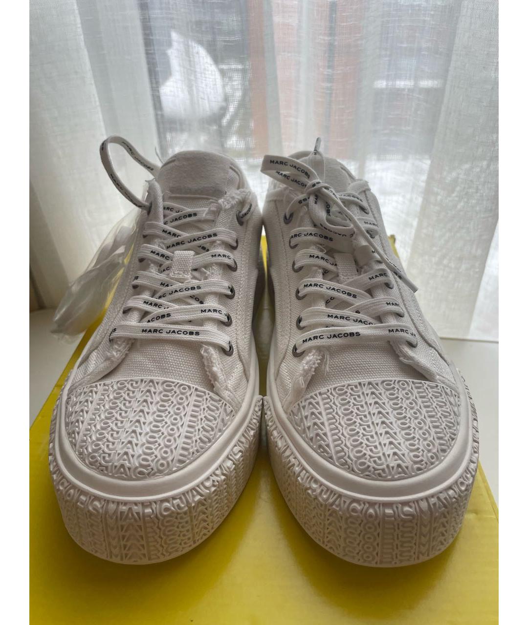 MARC JACOBS Белые текстильные кеды, фото 2