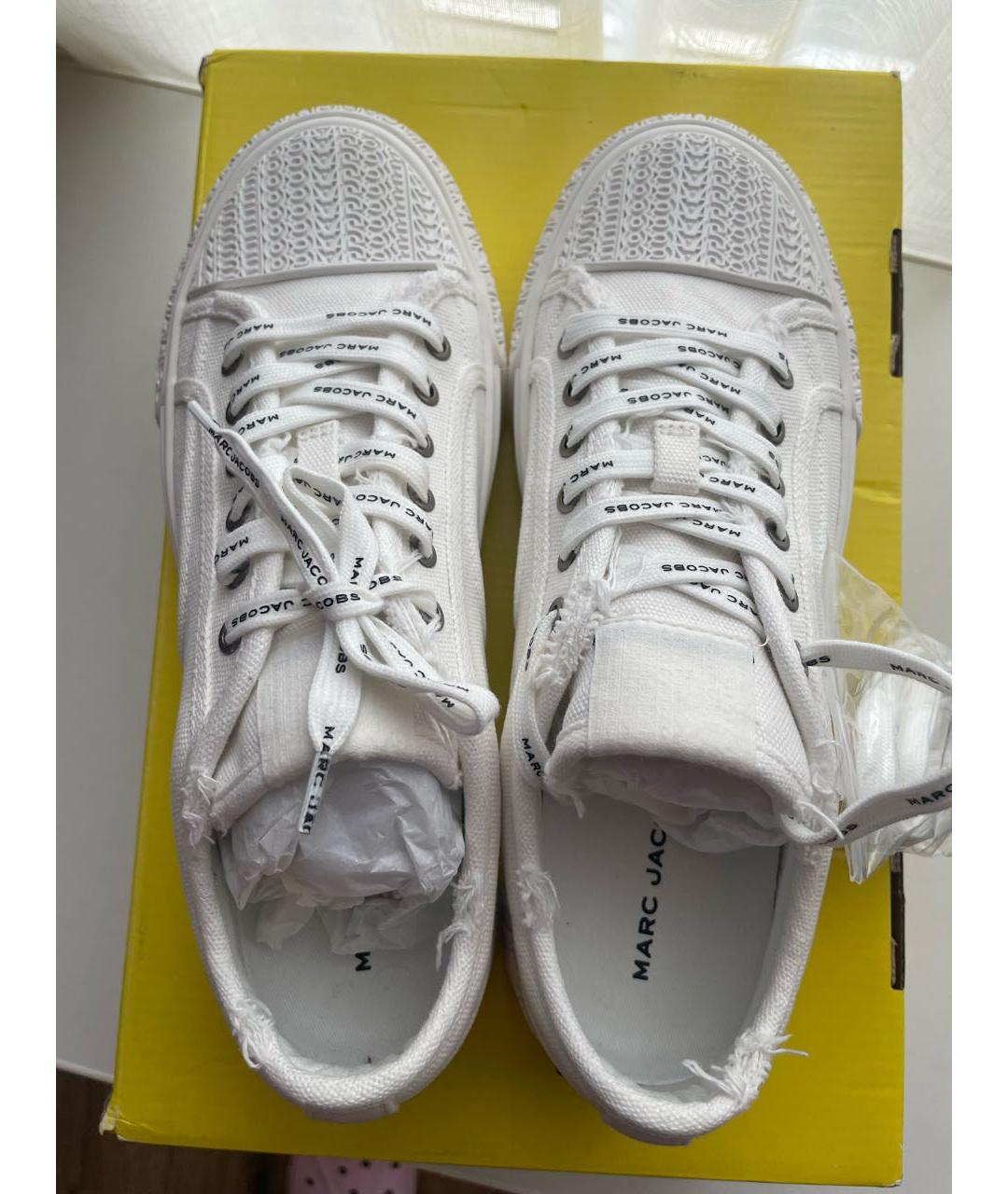 MARC JACOBS Белые текстильные кеды, фото 3