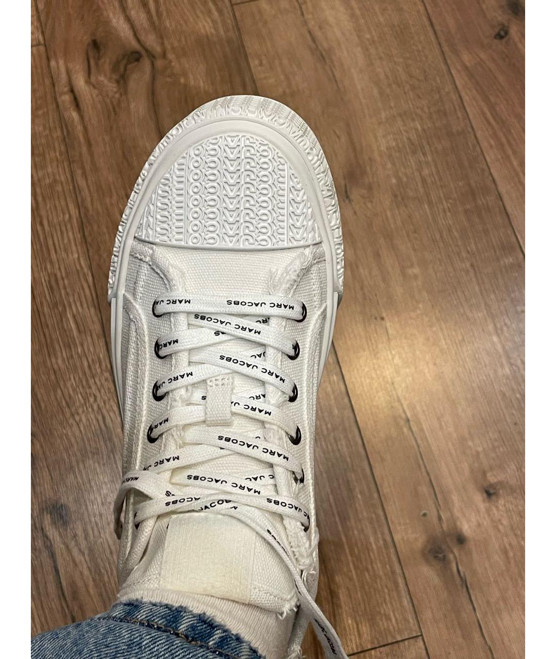 MARC JACOBS Белые текстильные кеды, фото 5