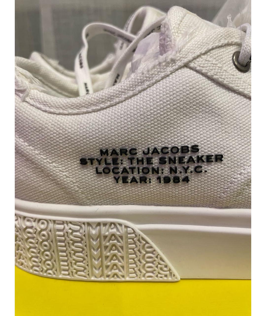 MARC JACOBS Белые текстильные кеды, фото 7