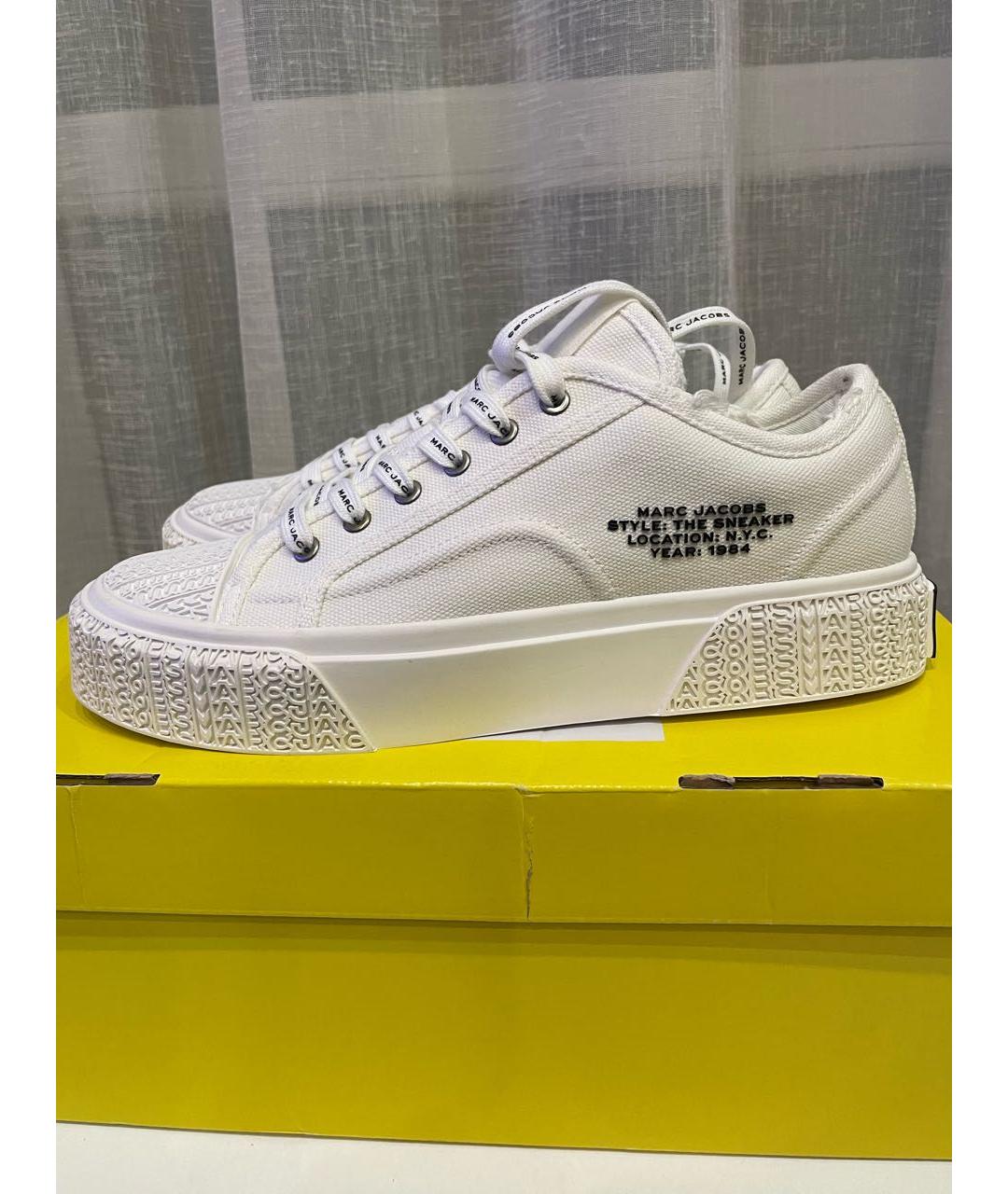 MARC JACOBS Белые текстильные кеды, фото 9