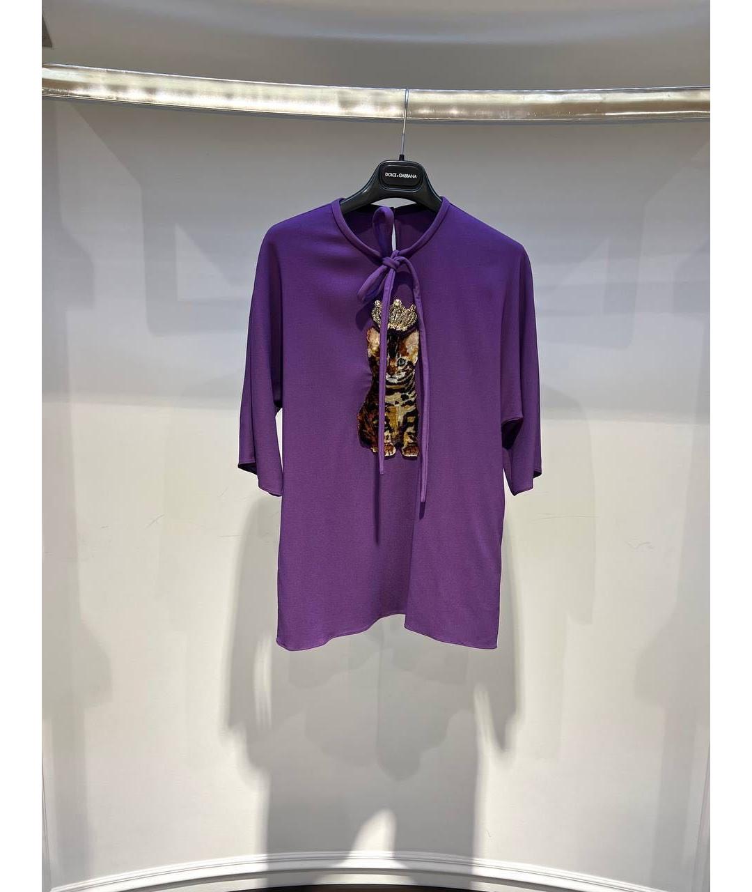 DOLCE&GABBANA Фиолетовая блузы, фото 3