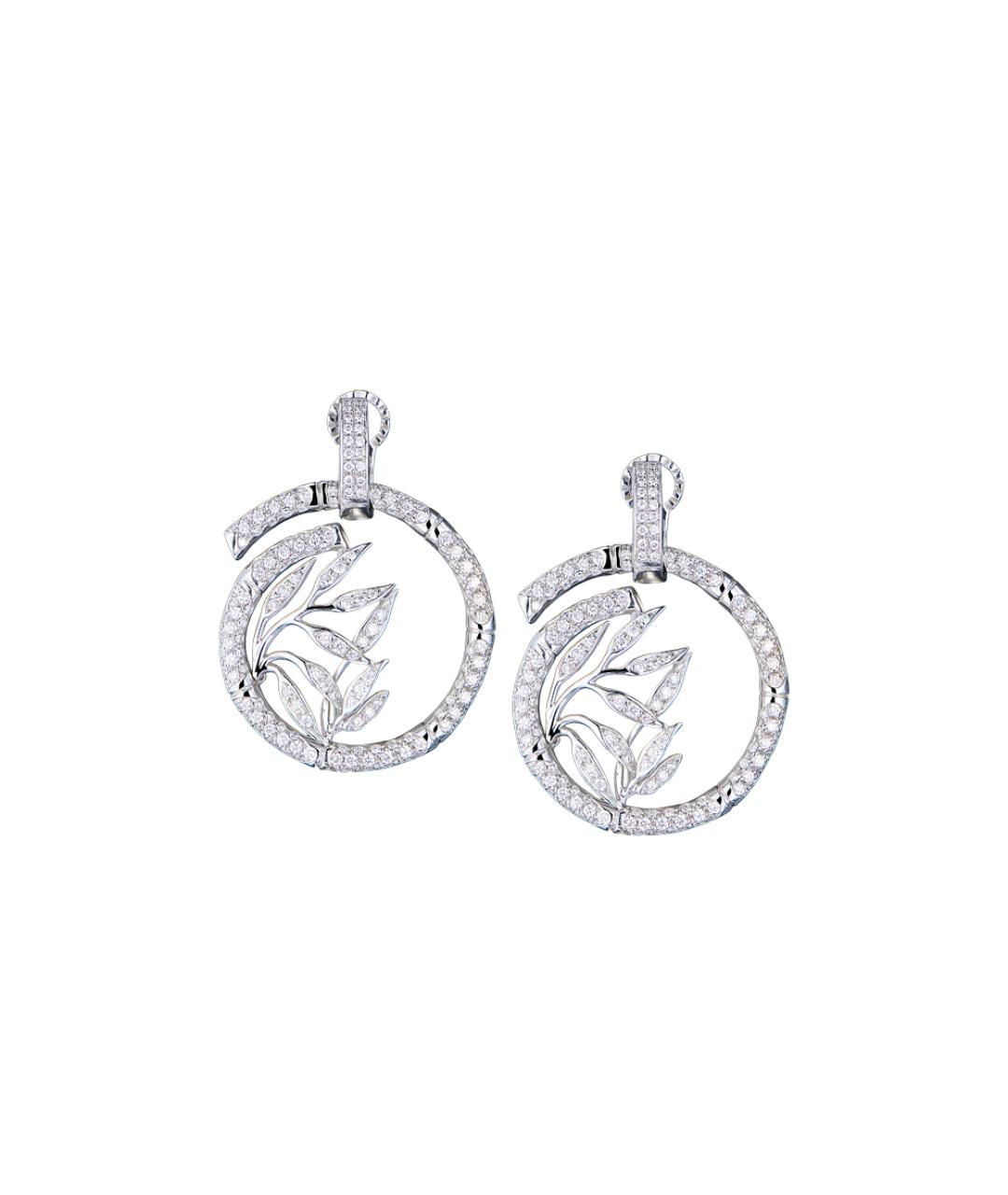 CARRERA Y CARRERA Серебряные серьги из белого золота, фото 1