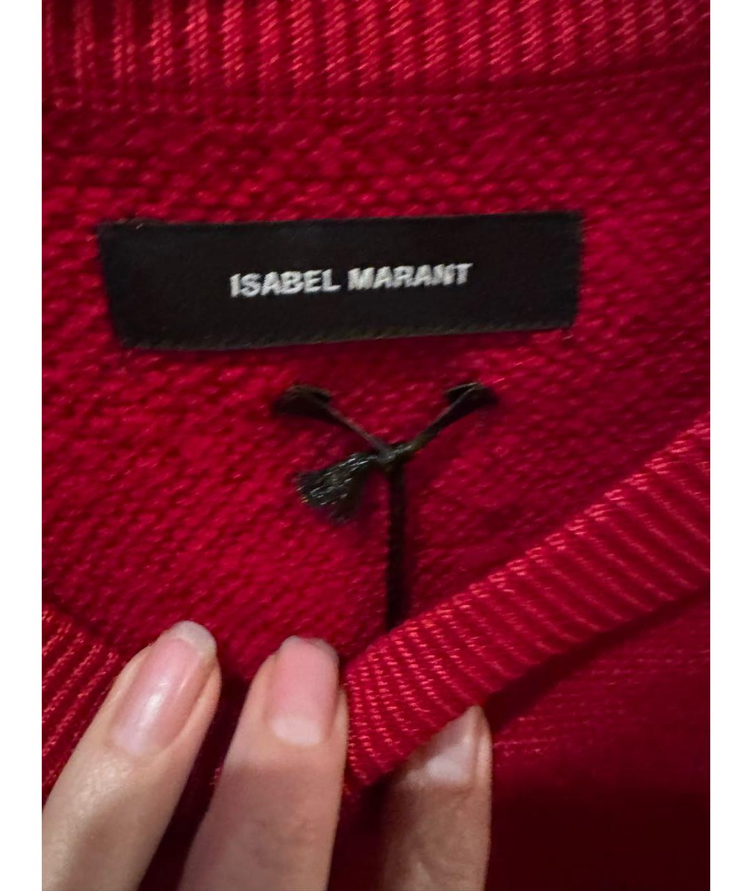 ISABEL MARANT Красный шерстяной джемпер / свитер, фото 3