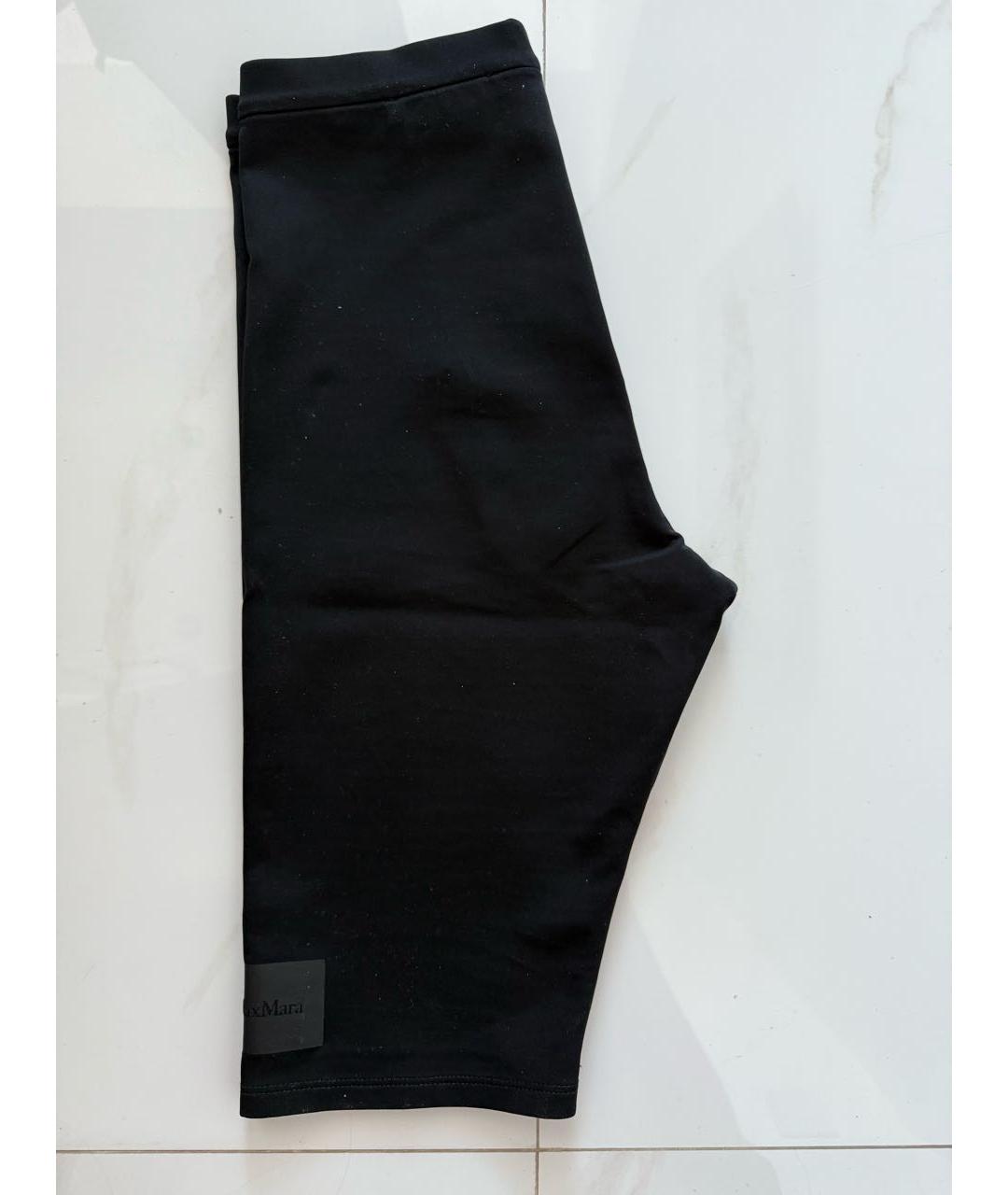 MAX MARA Черные полиамидовые спортивные брюки и шорты, фото 3