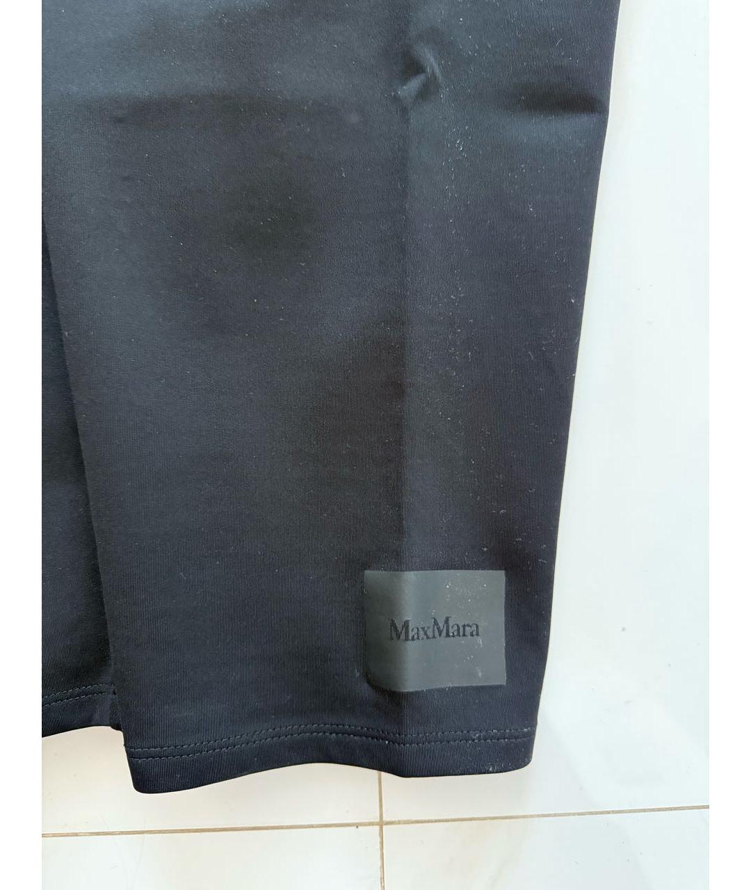 MAX MARA Черные полиамидовые спортивные брюки и шорты, фото 4