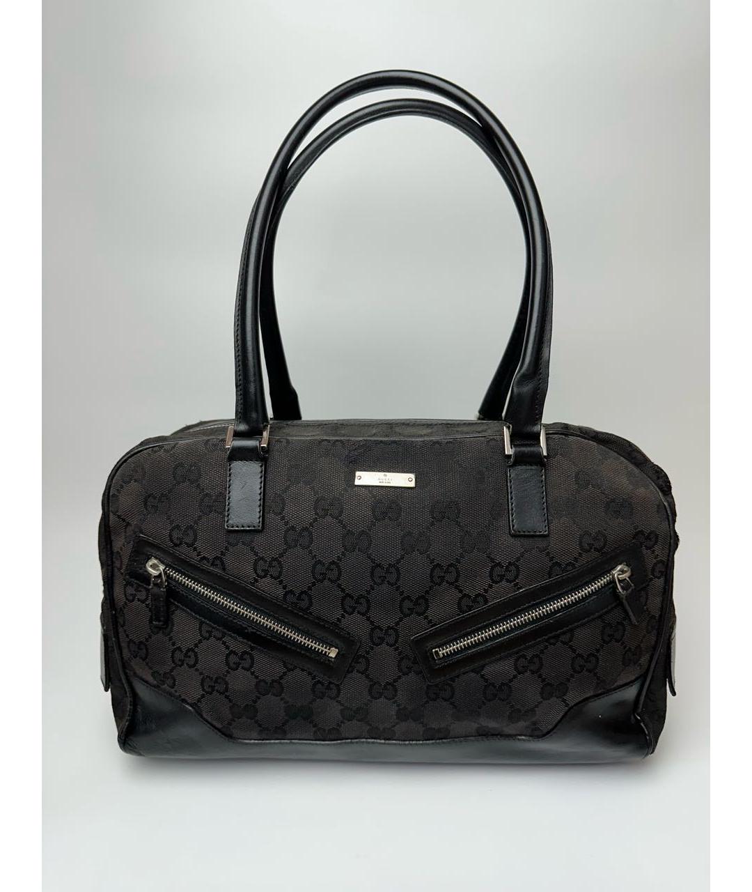 GUCCI Черная тканевая сумка через плечо, фото 9