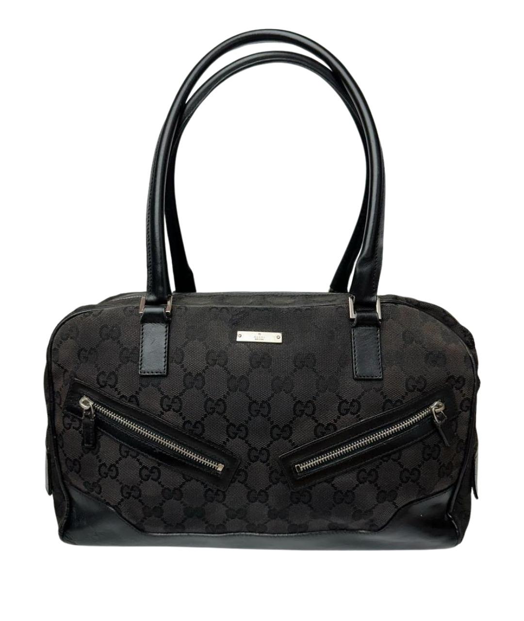 GUCCI Черная тканевая сумка через плечо, фото 1