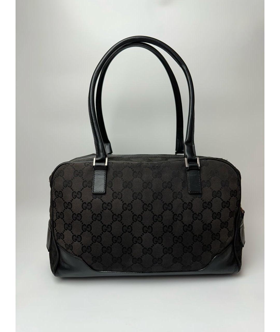 GUCCI Черная тканевая сумка через плечо, фото 3