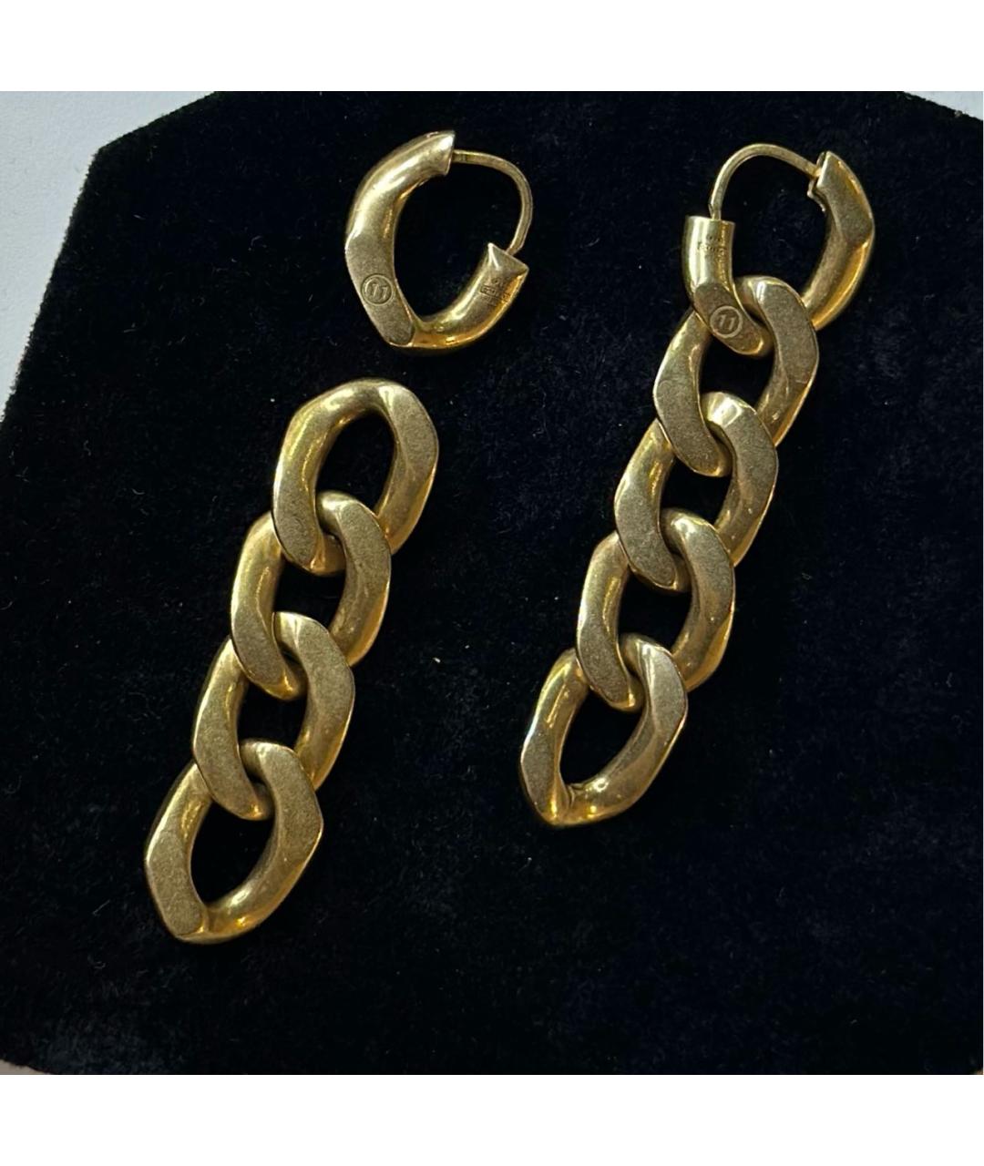MAISON MARGIELA Золотые серебряные серьги, фото 4