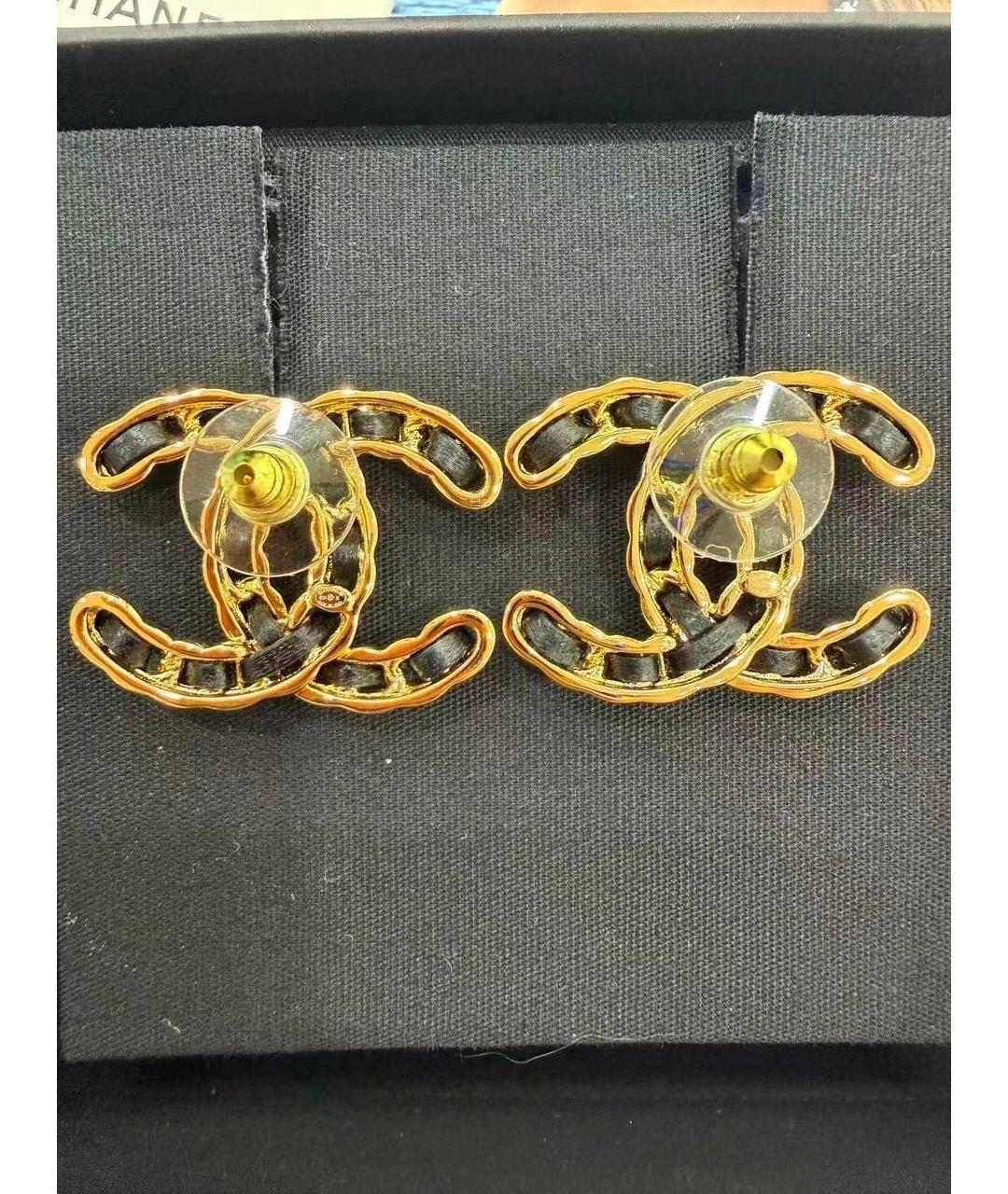 CHANEL Золотые серьги, фото 1