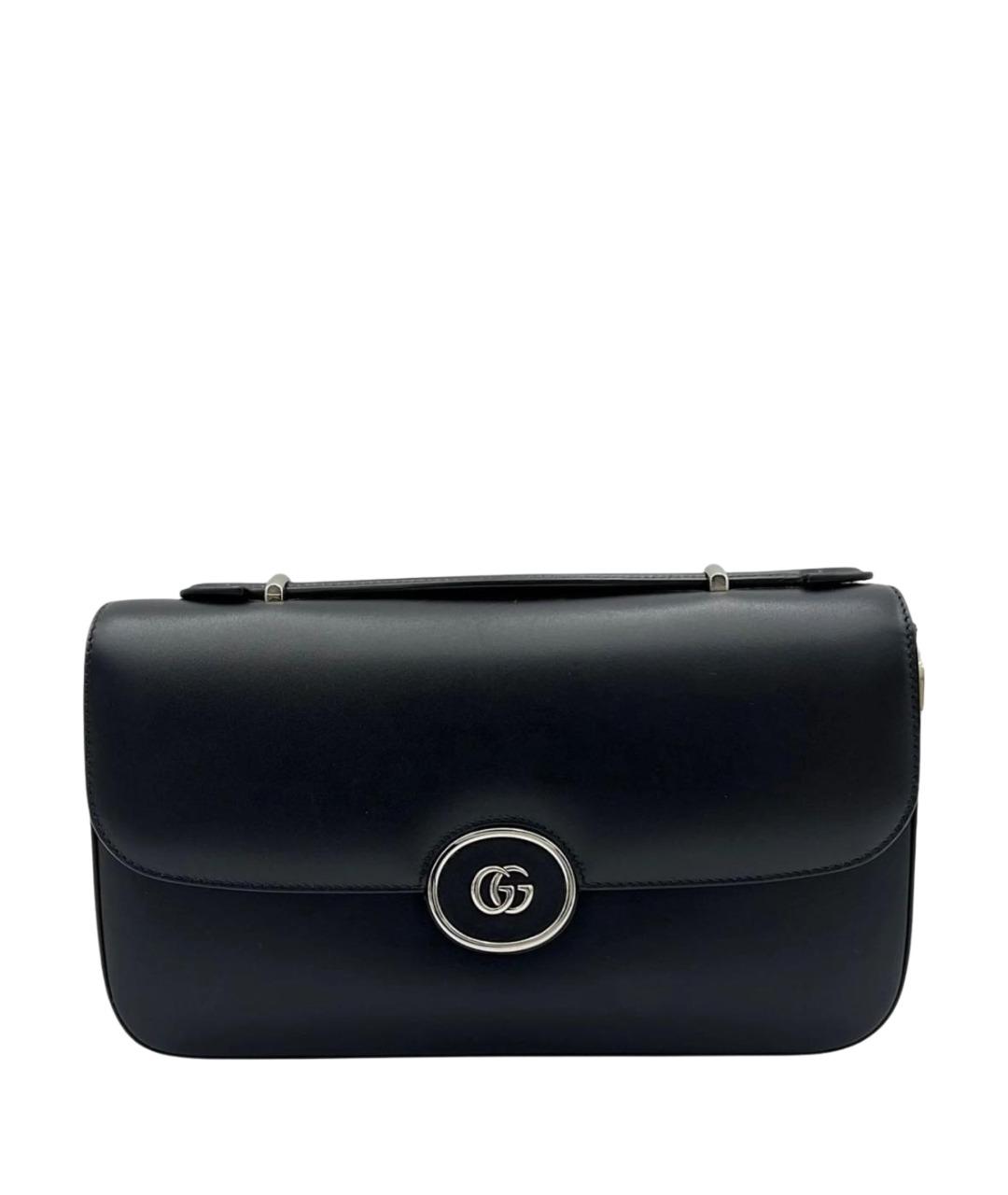 GUCCI Черная кожаная сумка через плечо, фото 1