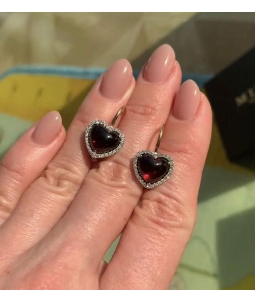 Mimi milano Бордовый комплект из желтого золота, фото 2