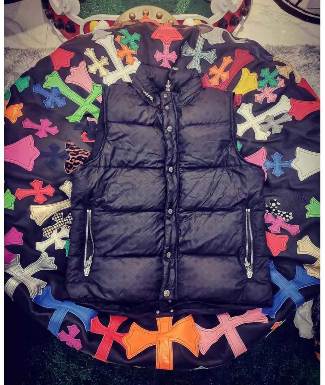 CHROME HEARTS Черный хлопковый жилет, фото 2