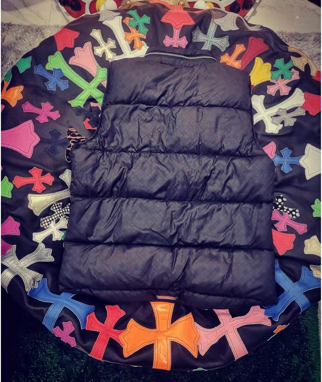 CHROME HEARTS Черный хлопковый жилет, фото 3