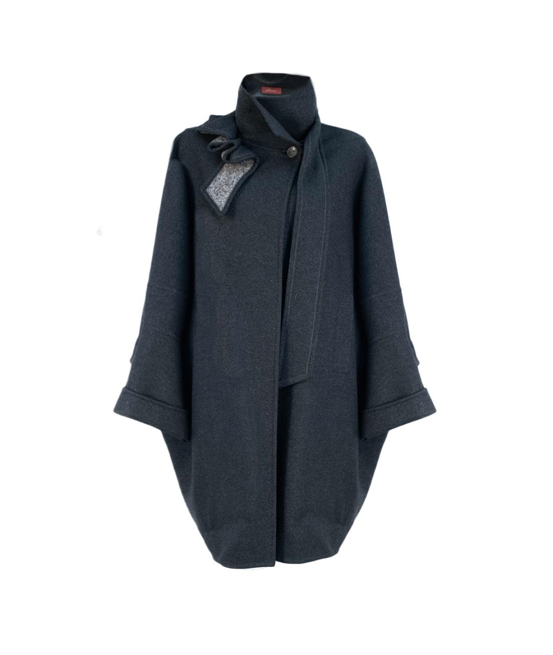 BRIONI Серое шерстяное пальто, фото 1